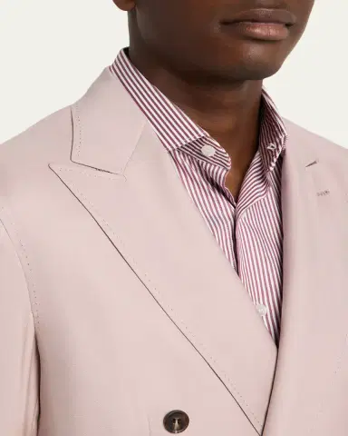 Brioni Men's Soffio Cashmere Double-Breasted Jacket | Thumbnail 5 Brioni Men's Soffio Cashmere Double-Breasted Jacket | Thumbnail 5