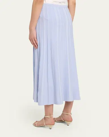 Proenza Schouler White Label Morena Textured Knit Midi Skirt | Thumbnail 3 Proenza Schouler White Label Morena Textured Knit Midi Skirt | Thumbnail 3