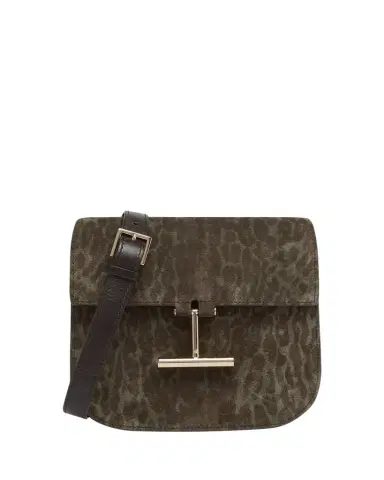 Tom Ford Tara Mini Crossbody Bag in Ocelot-Printed Suede | Thumbnail 1 Tom Ford Tara Mini Crossbody Bag in Ocelot-Printed Suede | Thumbnail 1