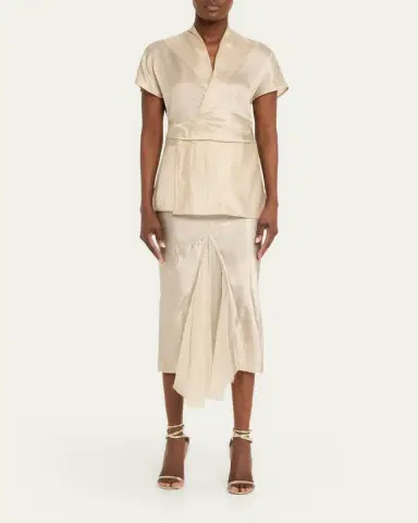 Rick Owens Asymmetric Bias Midi Skirt | Thumbnail 2 Rick Owens Asymmetric Bias Midi Skirt | Thumbnail 2