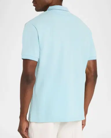 Giorgio Armani Men's Cotton Pique Polo Shirt | Thumbnail 7 Giorgio Armani Men's Cotton Pique Polo Shirt | Thumbnail 7