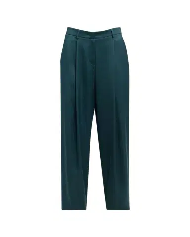 Giorgio Armani Pleated Silk Straight-Leg Trousers | Thumbnail 1 Giorgio Armani Pleated Silk Straight-Leg Trousers | Thumbnail 1