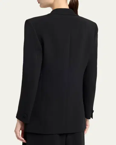 Giorgio Armani Rosette Lapel Double-Breasted Blazer Jacket | Thumbnail 3 Giorgio Armani Rosette Lapel Double-Breasted Blazer Jacket | Thumbnail 3