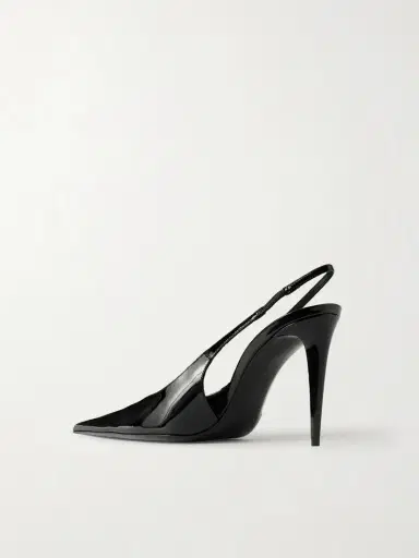 Saint Laurent Guermantes Patent-leather Slingback Pumps | Thumbnail 3 Saint Laurent Guermantes Patent-leather Slingback Pumps | Thumbnail 3