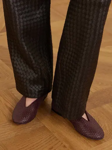Bottega Veneta Rosa Intrecciato Leather Ballet Flats | Thumbnail 2 Bottega Veneta Rosa Intrecciato Leather Ballet Flats | Thumbnail 2