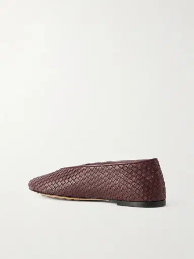 Bottega Veneta Rosa Intrecciato Leather Ballet Flats | Thumbnail 3 Bottega Veneta Rosa Intrecciato Leather Ballet Flats | Thumbnail 3