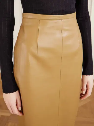 Khaite Winton Paneled Leather Midi Skirt | Thumbnail 5 Khaite Winton Paneled Leather Midi Skirt | Thumbnail 5