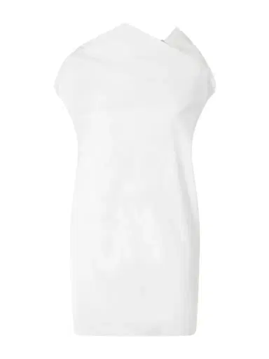 Khaite Tatia Draped Cotton-poplin Mini Dress | Thumbnail 1 Khaite Tatia Draped Cotton-poplin Mini Dress | Thumbnail 1