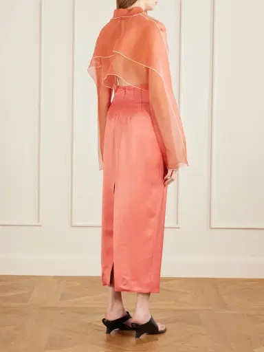 Khaite Winton Satin Midi Skirt | Thumbnail 4 Khaite Winton Satin Midi Skirt | Thumbnail 4
