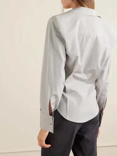 The Attico Checked Cotton-poplin Shirt | Thumbnail 3 The Attico Checked Cotton-poplin Shirt | Thumbnail 3