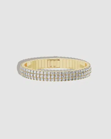 Jennifer Fisher JF Lab - Cushion Cut Triple Flex Bangle | Thumbnail 2 Jennifer Fisher JF Lab - Cushion Cut Triple Flex Bangle | Thumbnail 2