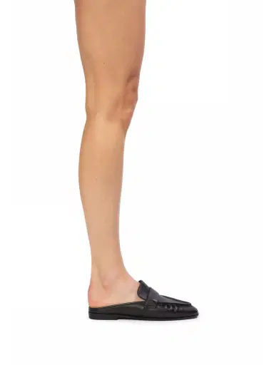 Black Suede Studio Gabby Loafer Mules | Thumbnail 5 Black Suede Studio Gabby Loafer Mules | Thumbnail 5