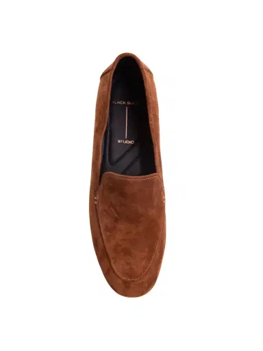Black Suede Studio Suede Allie Loafers | Thumbnail 4 Black Suede Studio Suede Allie Loafers | Thumbnail 4