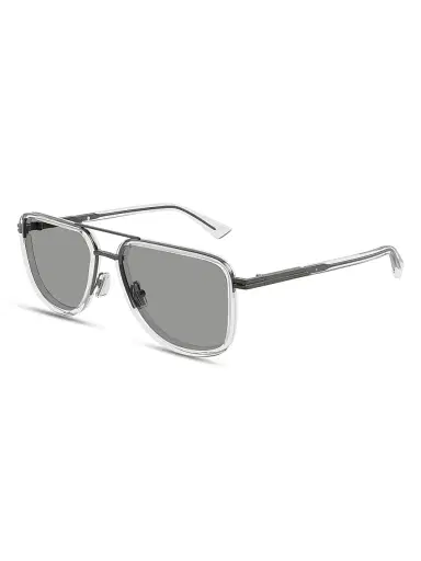Bottega Veneta Men's 56MM Navigator Metal Sunglasses - Silver Grey | Thumbnail 1 Bottega Veneta Men's 56MM Navigator Metal Sunglasses - Silver Grey | Thumbnail 1