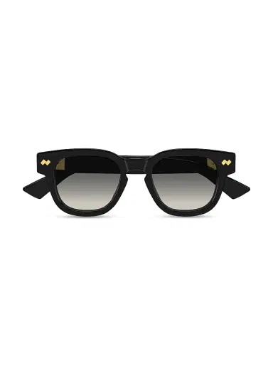 Bottega Veneta Men's Intrecciato Wirecore 48MM Round Sunglasses - Black | Thumbnail 2 Bottega Veneta Men's Intrecciato Wirecore 48MM Round Sunglasses - Black | Thumbnail 2