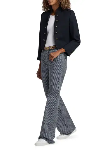 Nili Lotan Women's Celia Striped Jeans | Thumbnail 2 Nili Lotan Women's Celia Striped Jeans | Thumbnail 2