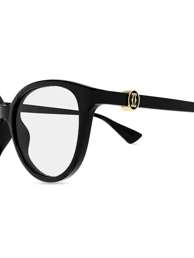 Cartier Women's Double C 53MM Round Optical Glasses | Thumbnail 3 Cartier Women's Double C 53MM Round Optical Glasses | Thumbnail 3