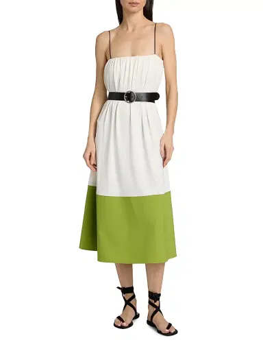 Proenza Schouler White Label Women's Saria Crepe Jersey Midi-Dress - White Apple - Size Large | Thumbnail 2 Proenza Schouler White Label Women's Saria Crepe Jersey Midi-Dress - White Apple - Size Large | Thumbnail 2