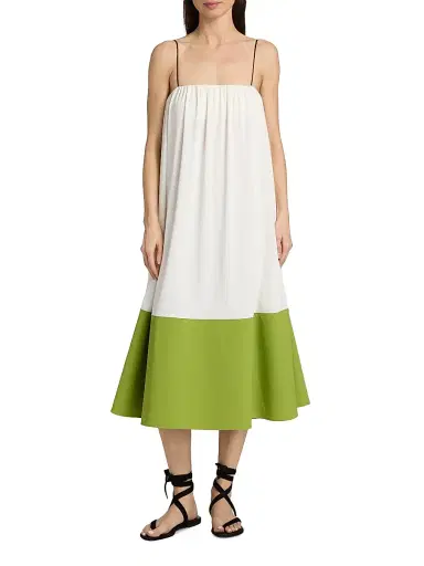 Proenza Schouler White Label Women's Saria Crepe Jersey Midi-Dress - White Apple - Size Large | Thumbnail 3 Proenza Schouler White Label Women's Saria Crepe Jersey Midi-Dress - White Apple - Size Large | Thumbnail 3