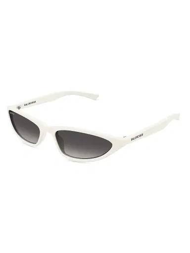Balenciaga Women's Neo 59MM Cat-Eye Sunglasses - White Grey | Thumbnail 1 Balenciaga Women's Neo 59MM Cat-Eye Sunglasses - White Grey | Thumbnail 1