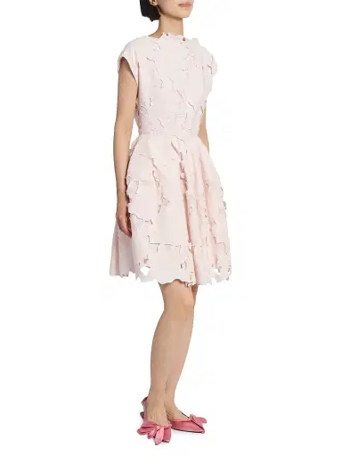 Erdem Women's Cameo Guipure Lace Minidress - Cameo Pink | Thumbnail 4 Erdem Women's Cameo Guipure Lace Minidress - Cameo Pink | Thumbnail 4