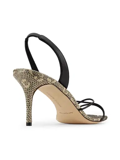 Manolo Blahnik Women's Ninfea Leather Strappy Sandals - Black - Size 12 | Thumbnail 3 Manolo Blahnik Women's Ninfea Leather Strappy Sandals - Black - Size 12 | Thumbnail 3
