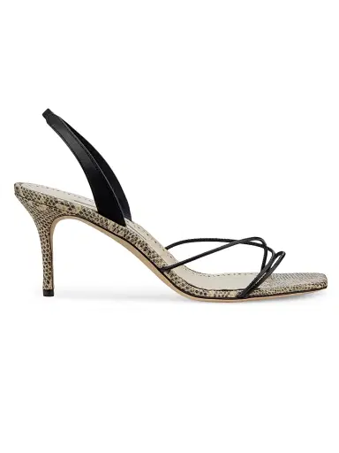 Manolo Blahnik Women's Ninfea Leather Strappy Sandals - Black - Size 12 | Thumbnail 1 Manolo Blahnik Women's Ninfea Leather Strappy Sandals - Black - Size 12 | Thumbnail 1