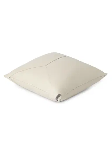 Brunello Cucinelli Grained Leather Cushion with Monili | Thumbnail 2 Brunello Cucinelli Grained Leather Cushion with Monili | Thumbnail 2