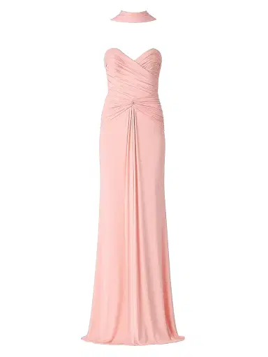 The New Arrivals Ilkyaz Ozel Women's Amanda Fantasme Gathered Jersey Gown - Glossia | Thumbnail 1 The New Arrivals Ilkyaz Ozel Women's Amanda Fantasme Gathered Jersey Gown - Glossia | Thumbnail 1