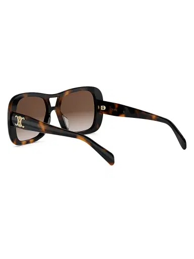 CELINE Women's Triomphe 55MM Pilot Sunglasses - Brown | Thumbnail 4 CELINE Women's Triomphe 55MM Pilot Sunglasses - Brown | Thumbnail 4