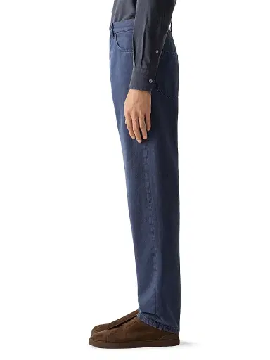 ZEGNA Men's Cotton Roccia Jeans - Dark Indigo Blue | Thumbnail 3 ZEGNA Men's Cotton Roccia Jeans - Dark Indigo Blue | Thumbnail 3