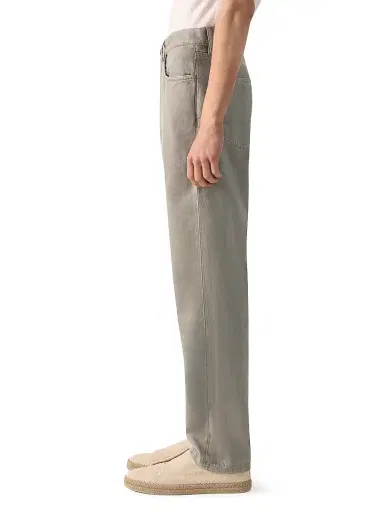 ZEGNA Men's Stretch Cotton and Linen Roccia Jeans - Dark Taupe | Thumbnail 4 ZEGNA Men's Stretch Cotton and Linen Roccia Jeans - Dark Taupe | Thumbnail 4