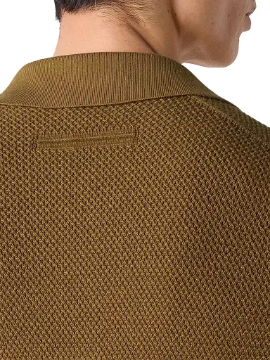 ZEGNA Men's Premium Cotton Polo Shirt - Olive Green | Thumbnail 4 ZEGNA Men's Premium Cotton Polo Shirt - Olive Green | Thumbnail 4