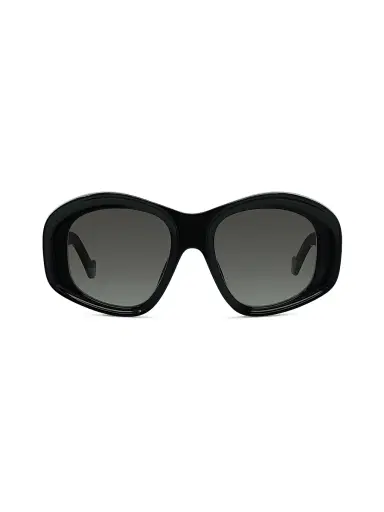 Loewe Men's Anagram 51MM Geometric Sunglasses - Black | Thumbnail 2 Loewe Men's Anagram 51MM Geometric Sunglasses - Black | Thumbnail 2