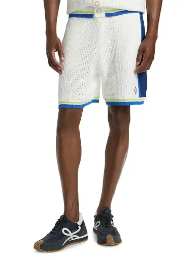 Casablanca Men's Side-Stripe Crochet Shorts | Thumbnail 3 Casablanca Men's Side-Stripe Crochet Shorts | Thumbnail 3