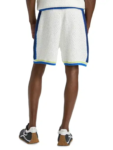 Casablanca Men's Side-Stripe Crochet Shorts | Thumbnail 5 Casablanca Men's Side-Stripe Crochet Shorts | Thumbnail 5