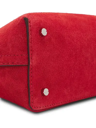 Toteme Women's T-Lock Suede Clutch - Red Suede | Thumbnail 5 Toteme Women's T-Lock Suede Clutch - Red Suede | Thumbnail 5