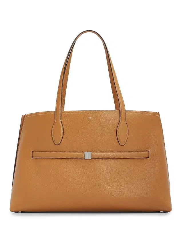 Women's Lounge Grain Leather Tote Bag - Tan Women's Lounge Grain Leather Tote Bag - Tan