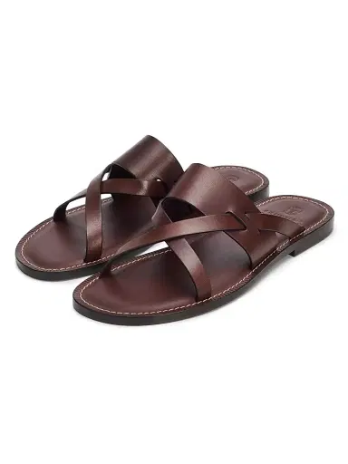 Brunello Cucinelli Men's Strappy Leather Sandals | Thumbnail 2 Brunello Cucinelli Men's Strappy Leather Sandals | Thumbnail 2