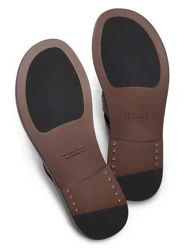 Brunello Cucinelli Men's Strappy Leather Sandals | Thumbnail 6 Brunello Cucinelli Men's Strappy Leather Sandals | Thumbnail 6