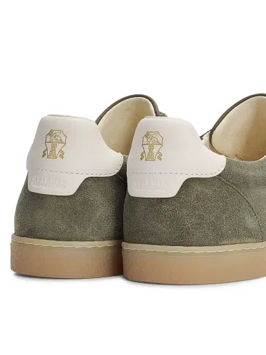 Brunello Cucinelli Men's Suede Low-Top Sneakers | Thumbnail 5 Brunello Cucinelli Men's Suede Low-Top Sneakers | Thumbnail 5