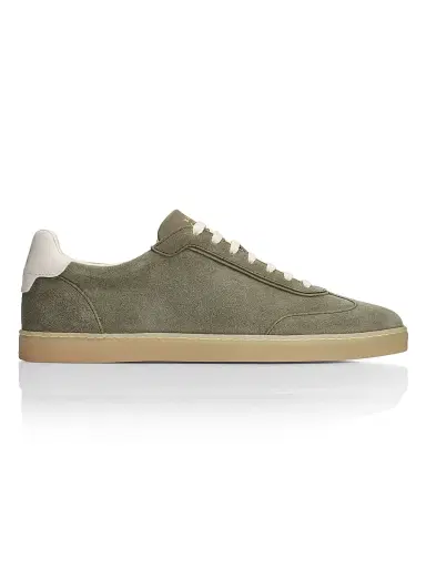 Brunello Cucinelli Men's Suede Low-Top Sneakers | Thumbnail 1 Brunello Cucinelli Men's Suede Low-Top Sneakers | Thumbnail 1