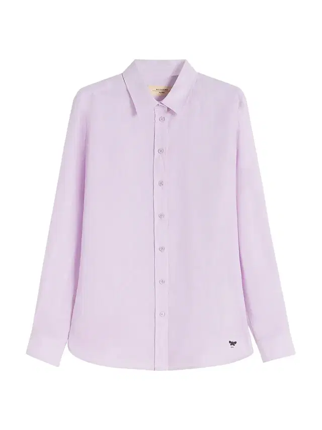Women's Linen Fabric Shirt - Lilac Women's Linen Fabric Shirt - Lilac