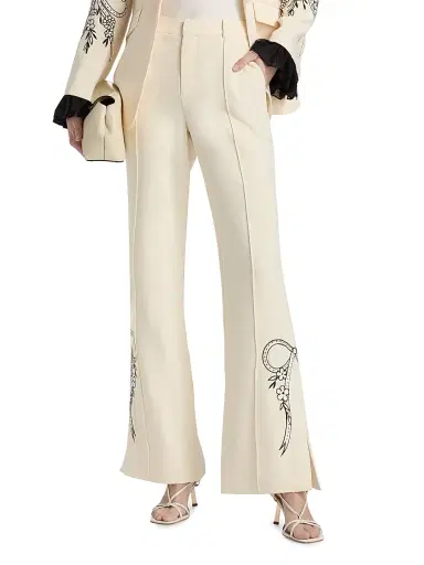 Cinq à Sept Women's Abeline Cascading Ribbon Pants | Thumbnail 3 Cinq à Sept Women's Abeline Cascading Ribbon Pants | Thumbnail 3