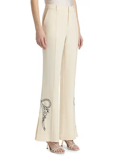 Cinq à Sept Women's Abeline Cascading Ribbon Pants | Thumbnail 4 Cinq à Sept Women's Abeline Cascading Ribbon Pants | Thumbnail 4