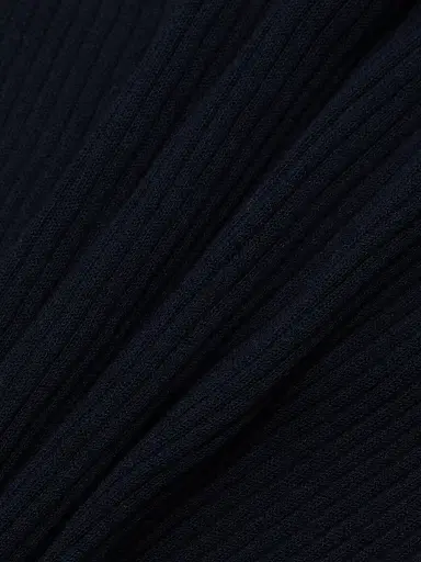 Nili Lotan Women's Dorset Rib-Knit Cotton Short-Sleeve Sweater - Dark Navy | Thumbnail 7 Nili Lotan Women's Dorset Rib-Knit Cotton Short-Sleeve Sweater - Dark Navy | Thumbnail 7