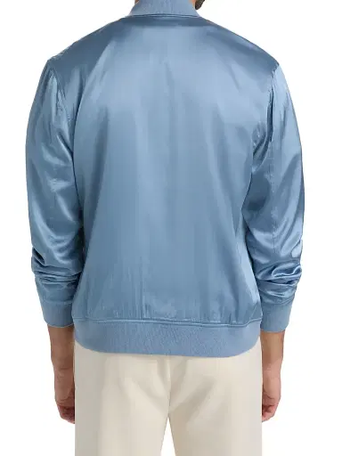 Monfrère Men Maverick Satin Bomber Jacket | Thumbnail 5 Monfrère Men Maverick Satin Bomber Jacket | Thumbnail 5