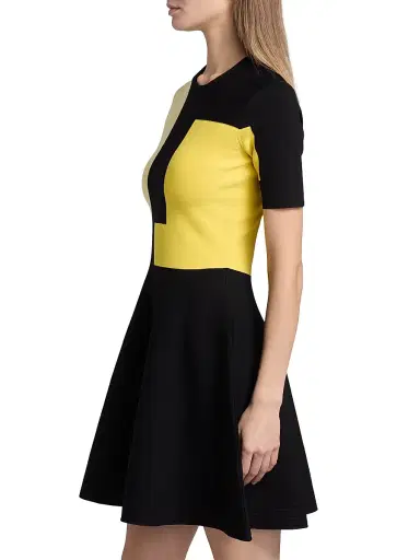 Jason Wu Collection Women's Colorblock Knit Minidress - Black | Thumbnail 4 Jason Wu Collection Women's Colorblock Knit Minidress - Black | Thumbnail 4