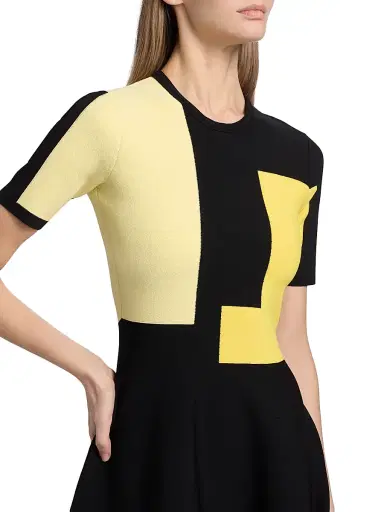 Jason Wu Collection Women's Colorblock Knit Minidress - Black | Thumbnail 6 Jason Wu Collection Women's Colorblock Knit Minidress - Black | Thumbnail 6