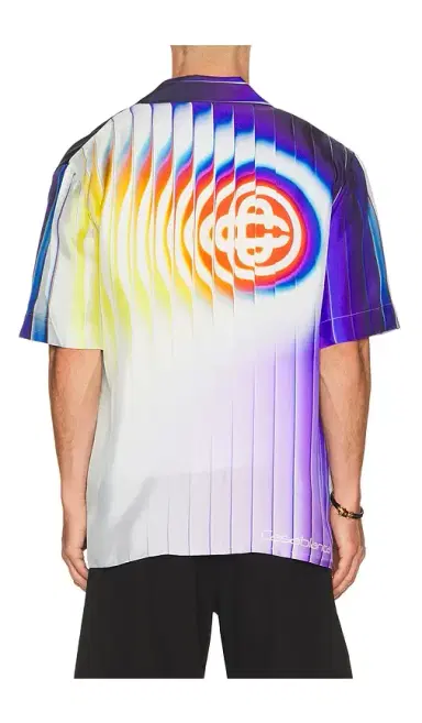 Casablanca Shockwave Cuban Collar Shirt | Thumbnail 2 Casablanca Shockwave Cuban Collar Shirt | Thumbnail 2